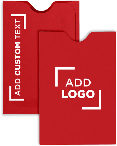 Ruby Red 32lb Credit Card Sleeve (2 3/8 x 3 1/2)