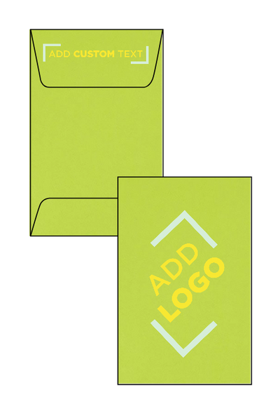Lime Green 32lb #1 Coin Envelopes (2 1/4 x 3 1/2)