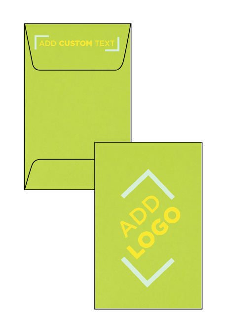 Lime Green 32lb #1 Coin Envelopes (2 1/4 x 3 1/2)