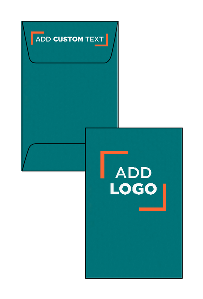 Teal Blue 32lb #1 Coin Envelopes (2 1/4 x 3 1/2)