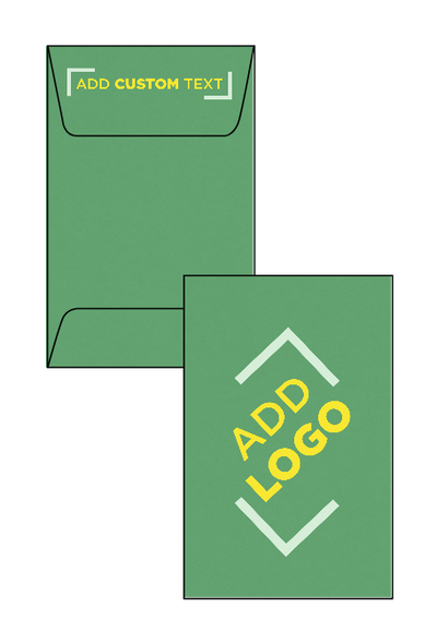 Holiday Green 32lb #1 Coin Envelopes (2 1/4 x 3 1/2)