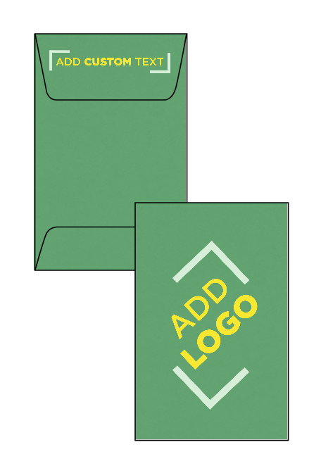 Holiday Green 32lb #1 Coin Envelopes (2 1/4 x 3 1/2)