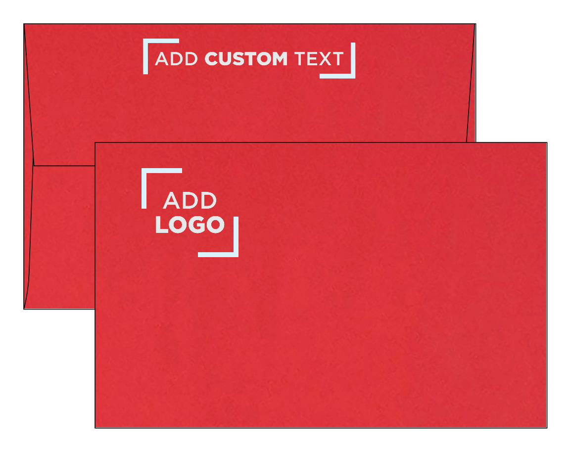 Red 32lb A10 Invitation Envelopes (6 x 9 1/2) with Peel & Seal