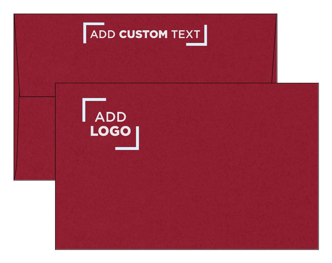Garnet Dark Red 32lb A10 Invitation Envelopes (6 x 9 1/2) with Peel & Seal