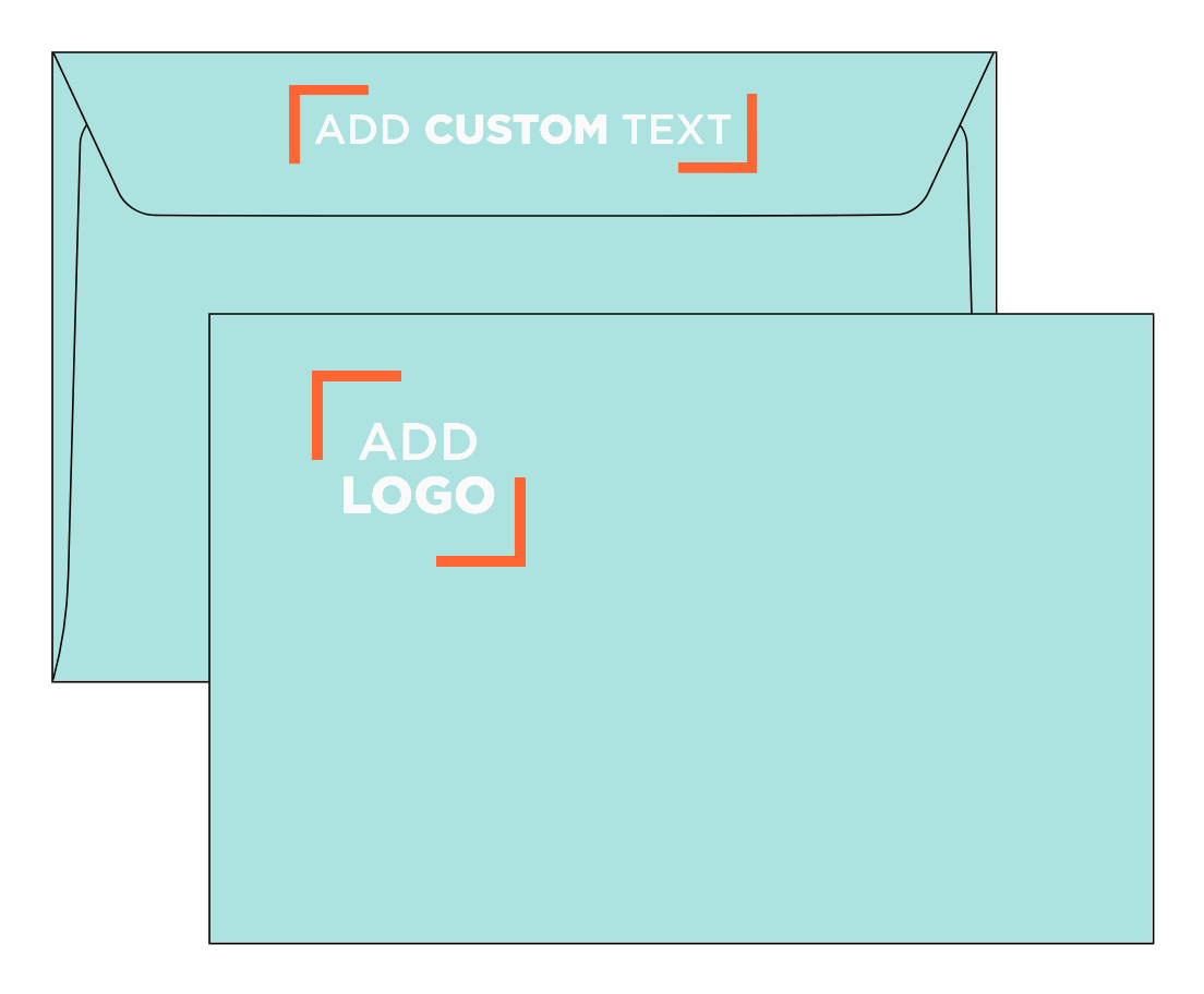 Seafoam Aqua Blue 32lb 6 x 9 Booklet Envelopes