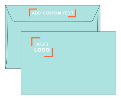 Seafoam Aqua Blue 32lb 6 x 9 Booklet Envelopes