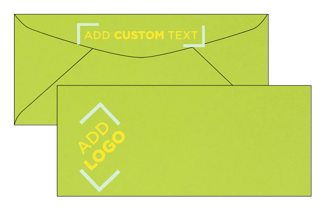 Lime Green 32lb #9 Regular Envelopes (3 7/8 x 8 7/8)