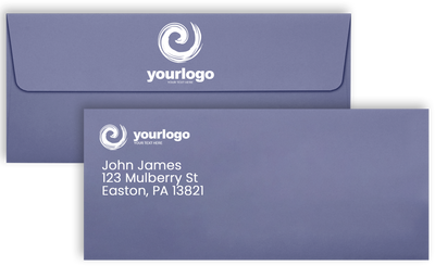 Wisteria Purple 32lb #10 Square Flap Envelopes (4 1/8 x 9 1/2) with Peel & Seal
