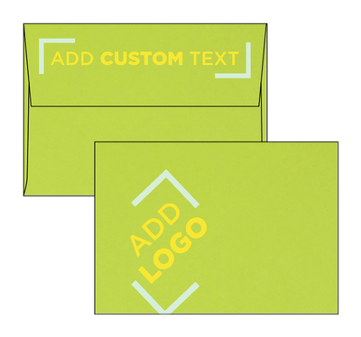 Lime Green 32lb A1 Invitation Envelopes (3 5/8 x 5 1/8) with Peel & Seal