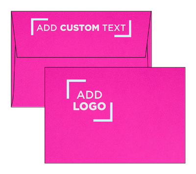 Fuchsia Pink Magenta 32lb A4 Invitation Envelopes (4 1/4 x 6 1/4) with Peel & Seal