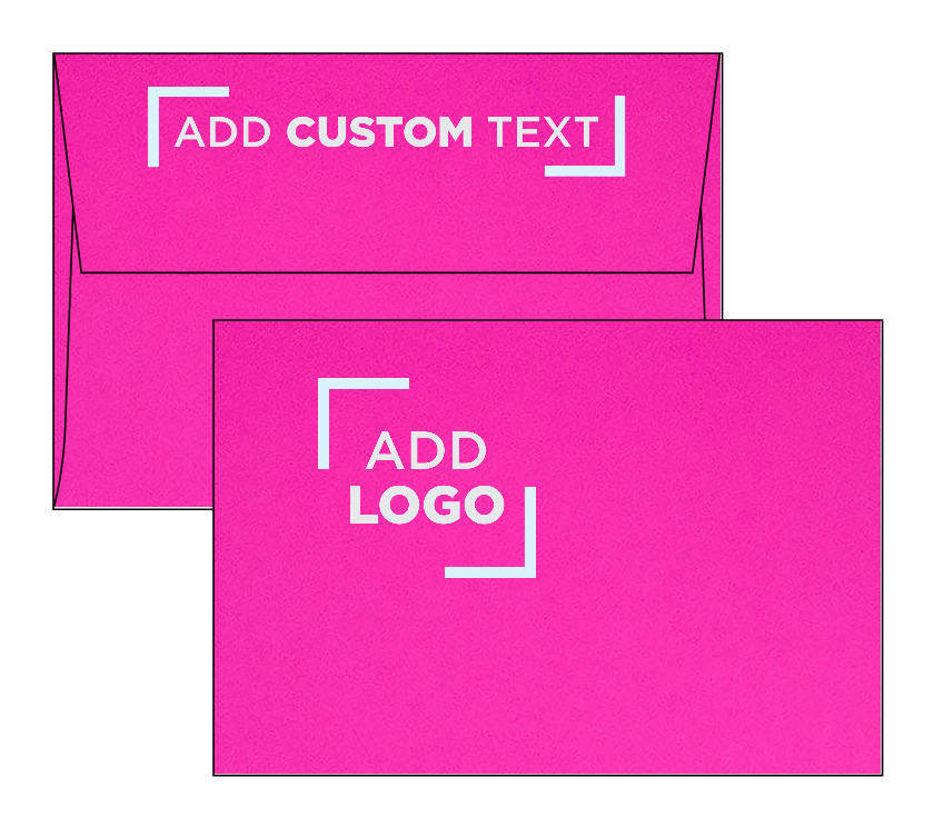Fuchsia Pink Magenta 32lb A4 Invitation Envelopes (4 1/4 x 6 1/4) with Peel & Seal