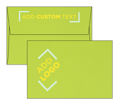 Lime Green 32lb A4 Invitation Envelopes (4 1/4 x 6 1/4) with Peel & Seal