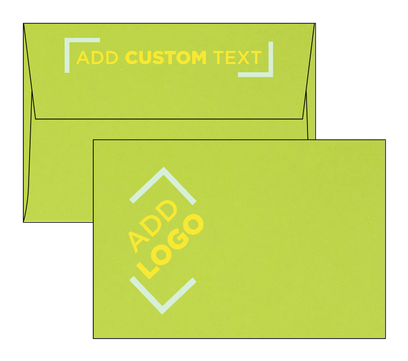 Lime Green 32lb A4 Invitation Envelopes (4 1/4 x 6 1/4) with Peel & Seal