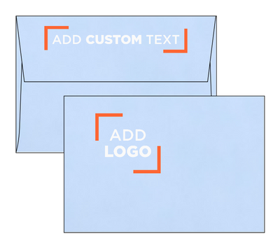 Baby Blue 32lb A4 Invitation Envelopes (4 1/4 x 6 1/4) with Peel & Seal