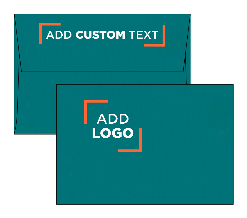 Teal Blue 32lb A4 Invitation Envelopes (4 1/4 x 6 1/4) with Peel & Seal