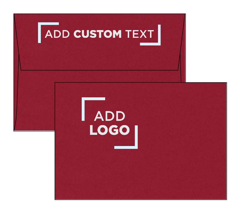 Garnet Dark Red 32lb A4 Invitation Envelopes (4 1/4 x 6 1/4) with Peel & Seal