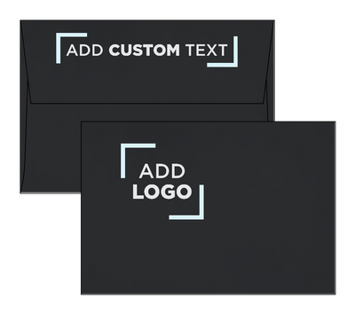 Smooth Midnight Black 32lb A4 Invitation Envelopes (4 1/4 x 6 1/4) with Peel & Seal