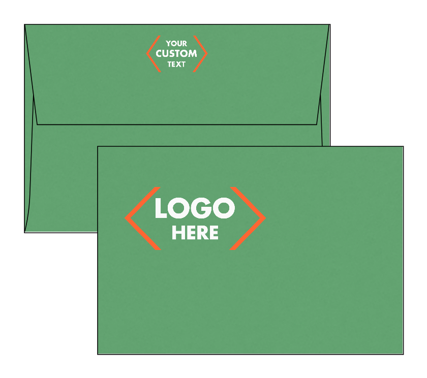 Holiday Green 32lb A4 Invitation Envelopes (4 1/4 x 6 1/4) with Peel & Seal
