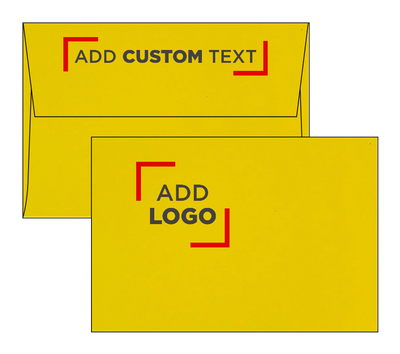 Citrus Yellow 32lb A4 Invitation Envelopes (4 1/4 x 6 1/4) with Peel & Seal