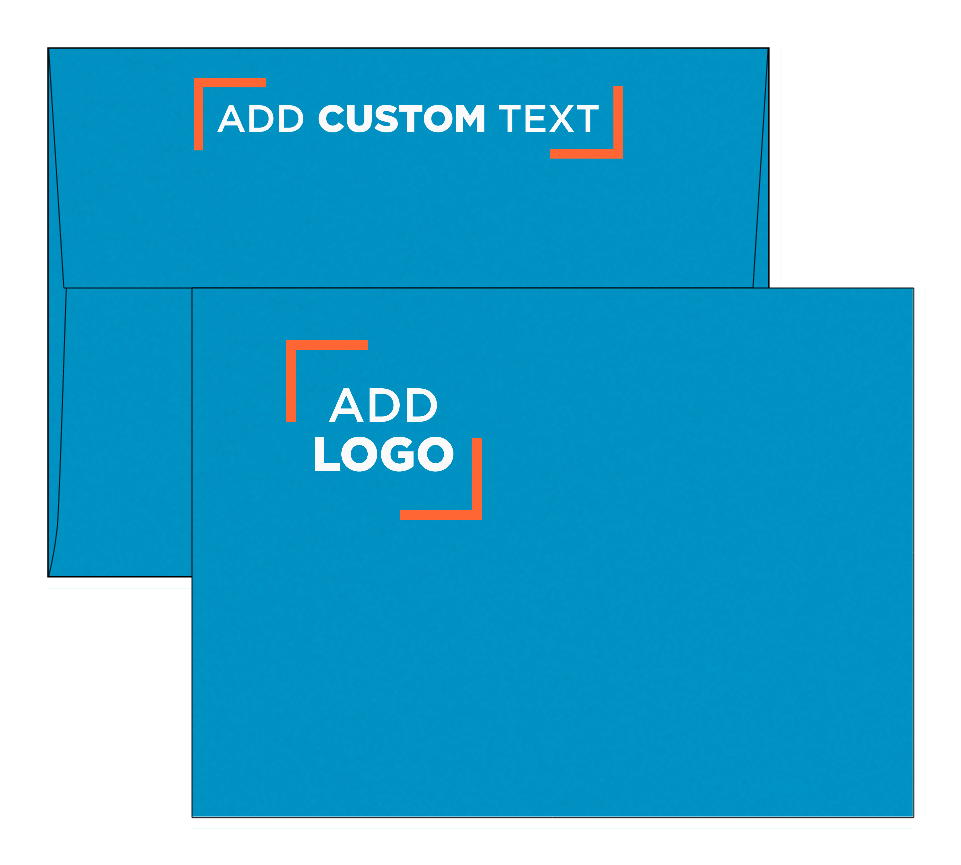 Pool Blue 32lb A7 Invitation Envelopes (5 1/4 x 7 1/4) with Peel & Seal