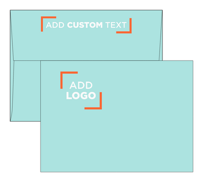 Seafoam Aqua Blue 32lb A7 Invitation Envelopes (5 1/4 x 7 1/4) with Peel & Seal