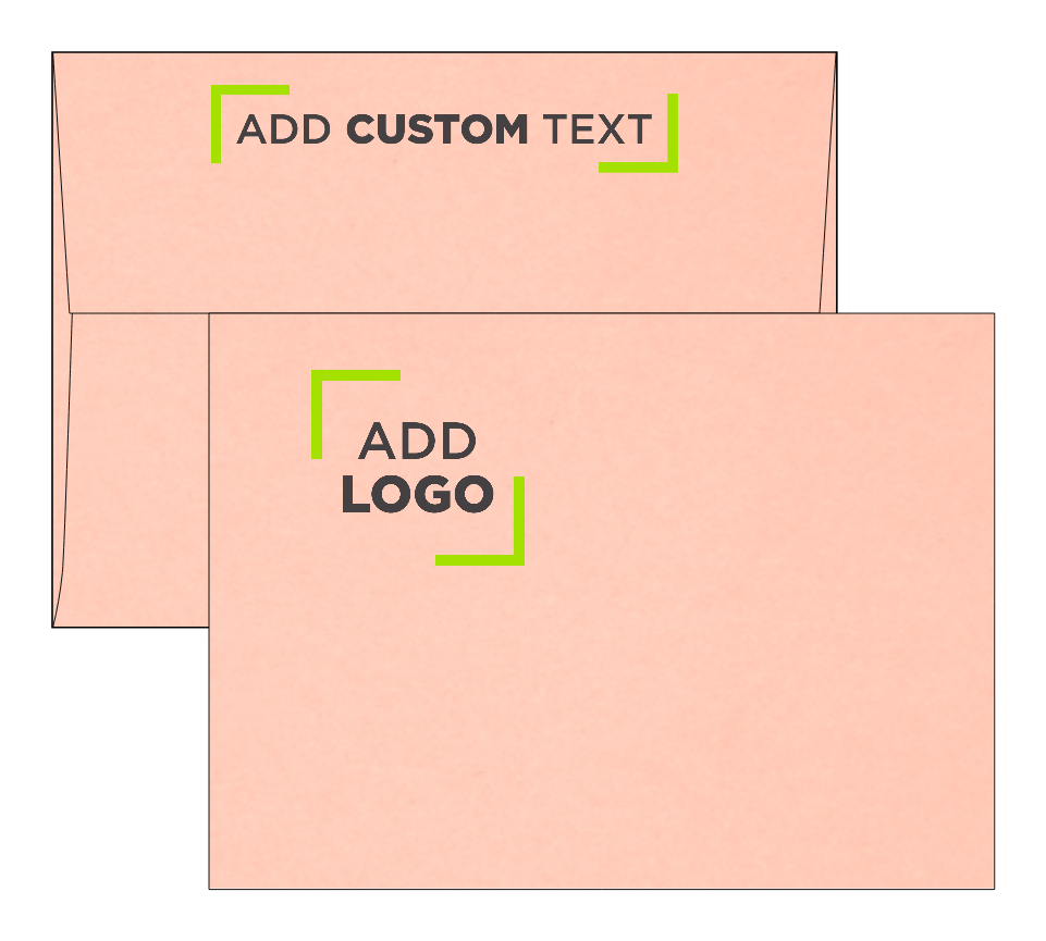 Blush Pink 32lb A7 Invitation Envelopes (5 1/4 x 7 1/4) with Peel & Seal