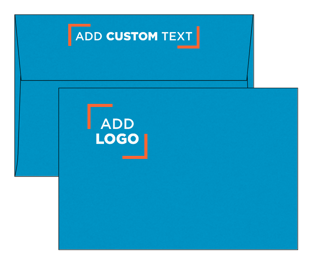 Pool Blue 32lb A8 Invitation Envelopes (5 1/2 x 8 1/8) with Peel & Seal