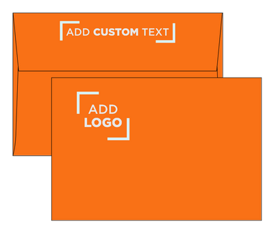 Mandarin Orange 32lb A8 Invitation Envelopes (5 1/2 x 8 1/8) with Peel & Seal