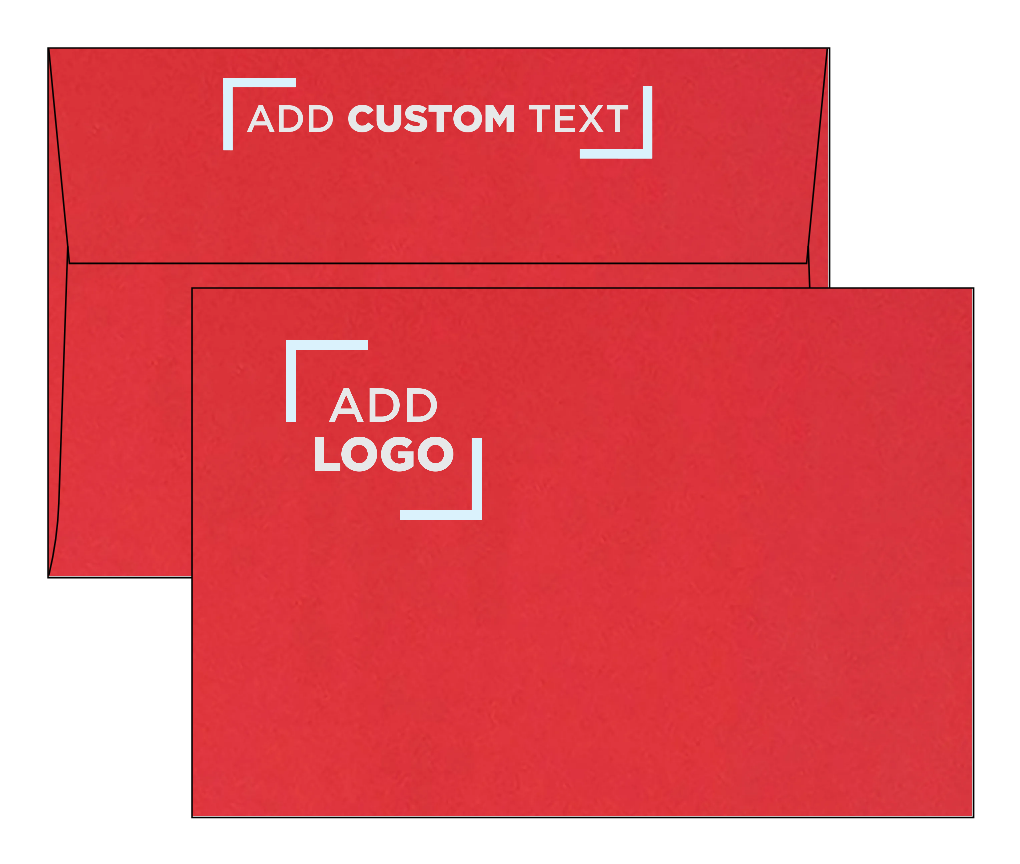 Red 32lb A8 Invitation Envelopes (5 1/2 x 8 1/8) with Peel & Seal