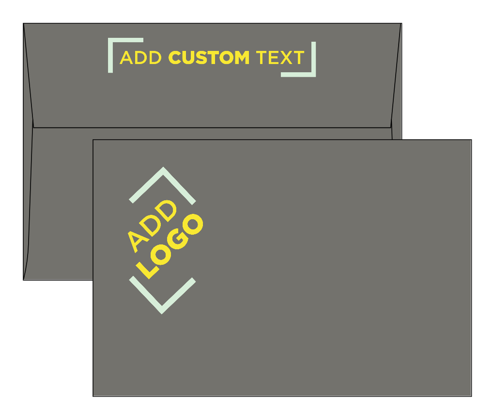 Dark Smoke Gray 32lb A8 Invitation Envelopes (5 1/2 x 8 1/8) with Peel & Seal