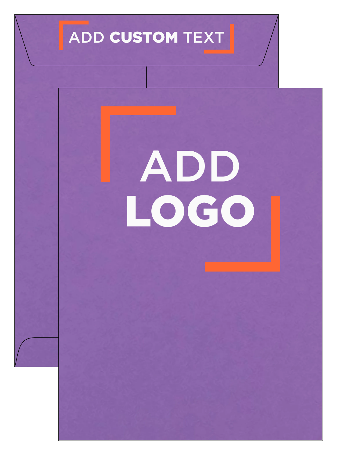 Wisteria Purple 32lb 9 x 12 Open End Envelopes with Peel & Seal