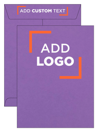 Wisteria Purple 32lb 9 x 12 Open End Envelopes with Peel & Seal