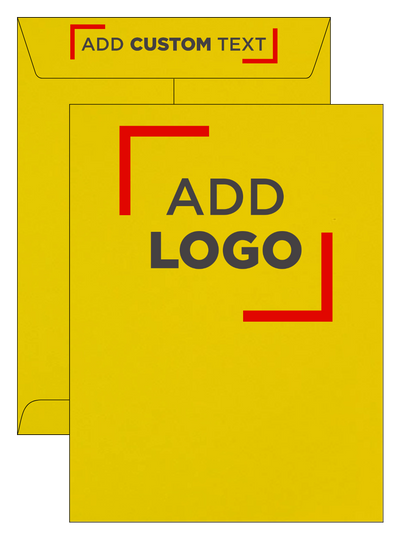 Citrus Yellow 32lb 9 x 12 Open End Envelopes with Peel & Seal