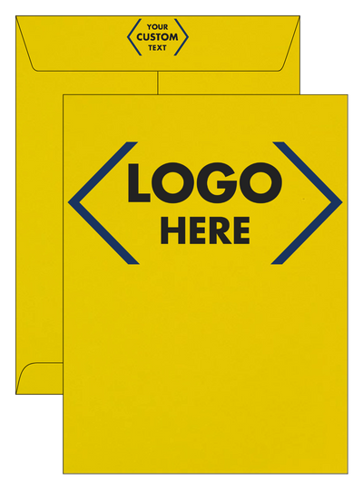 Citrus Yellow 32lb 9 x 12 Open End Envelopes with Peel & Seal