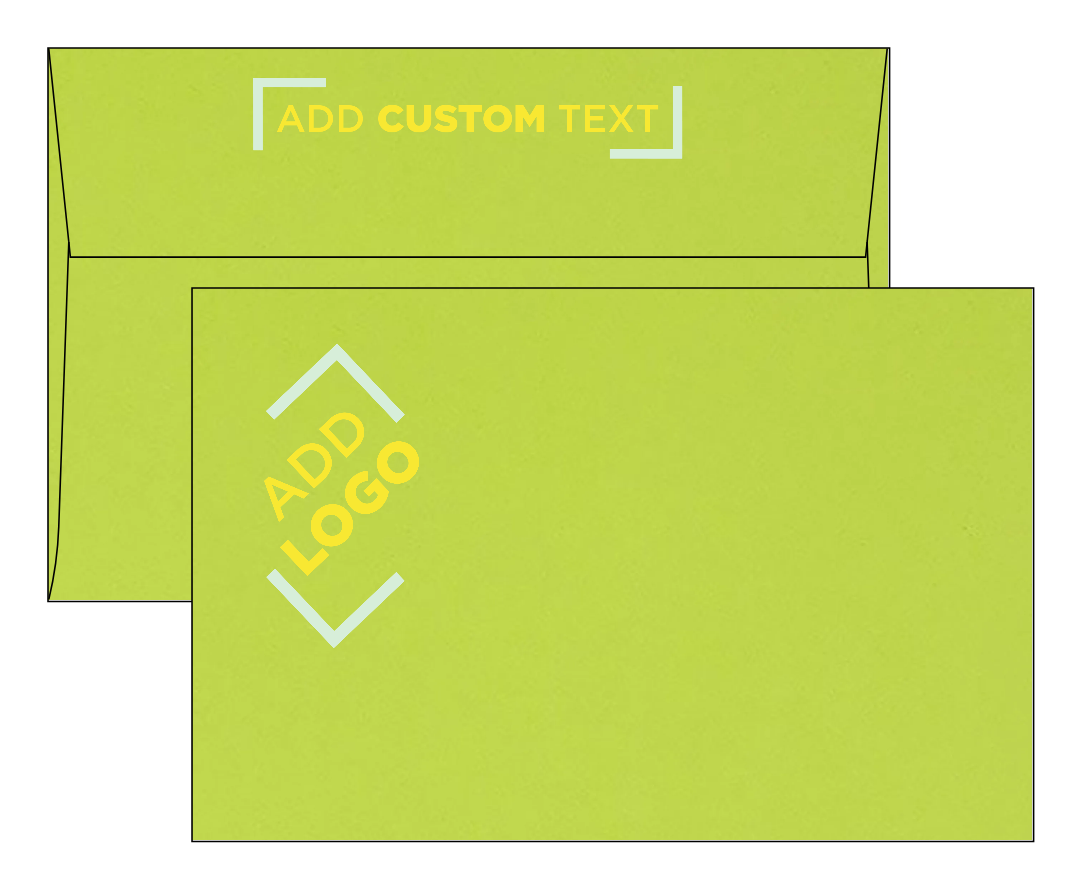 Lime Green 32lb A9 Invitation Envelopes (5 3/4 x 8 3/4) with Peel & Seal