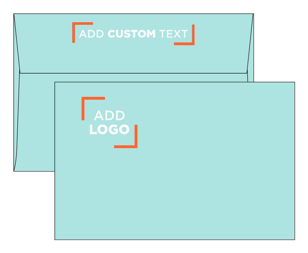 Seafoam Aqua Blue 32lb A9 Invitation Envelopes (5 3/4 x 8 3/4) with Peel & Seal