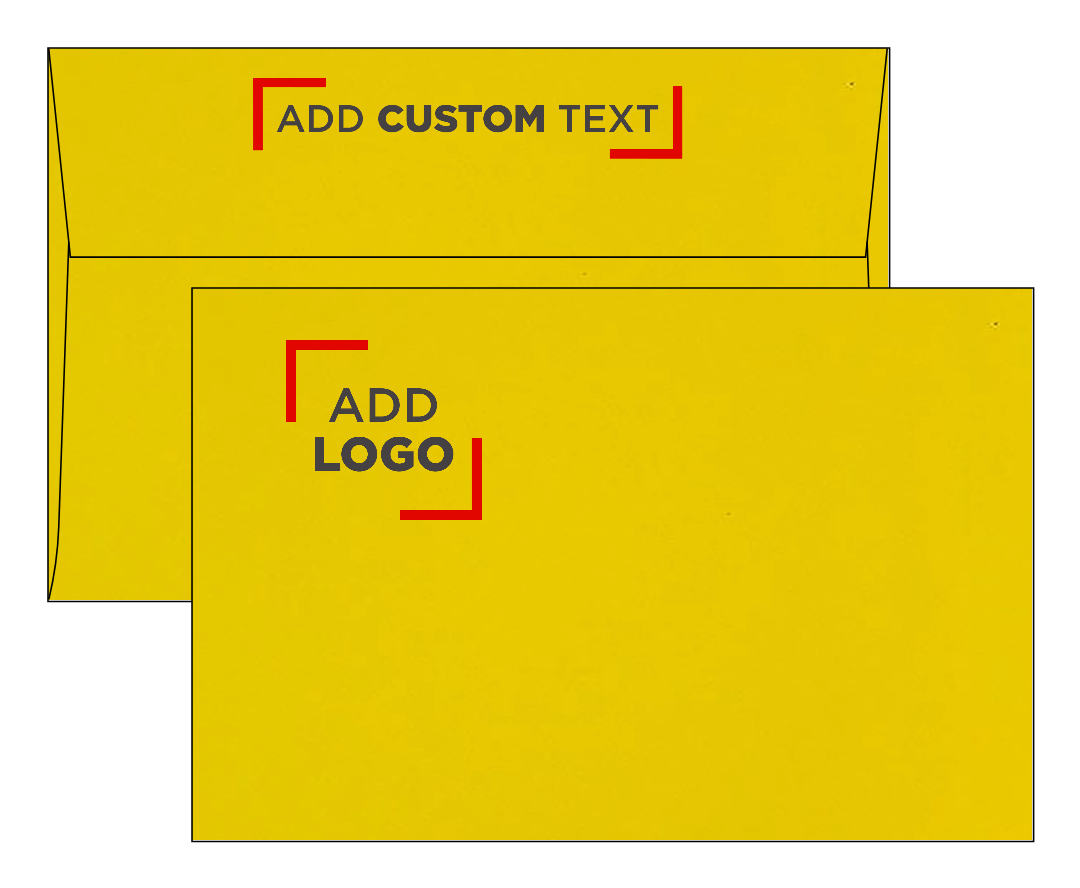 Citrus Yellow 32lb A9 Invitation Envelopes (5 3/4 x 8 3/4) with Peel & Seal