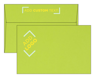 Wasabi Lime Green 32lb A9 Invitation Envelopes (5 3/4 x 8 3/4) with Peel & Seal