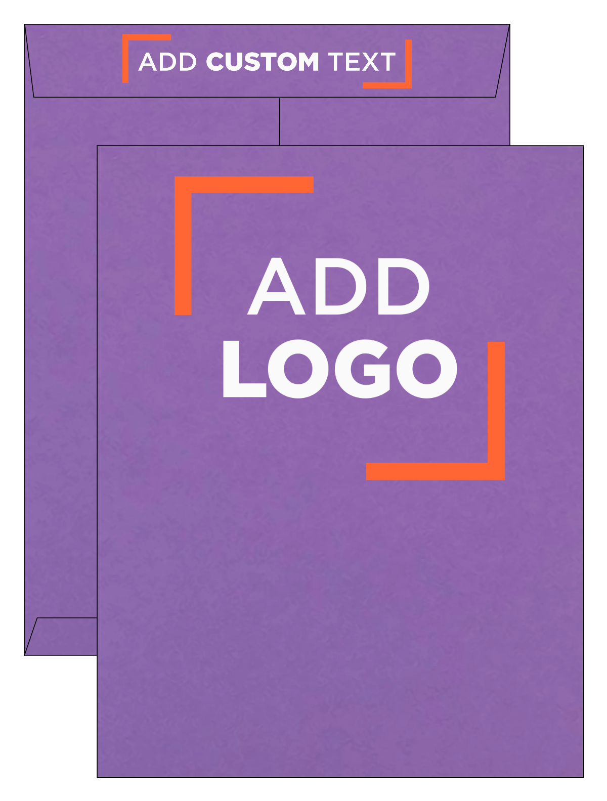 Wisteria Purple 32lb 10 x 13 Open End Envelopes with Peel & Seal