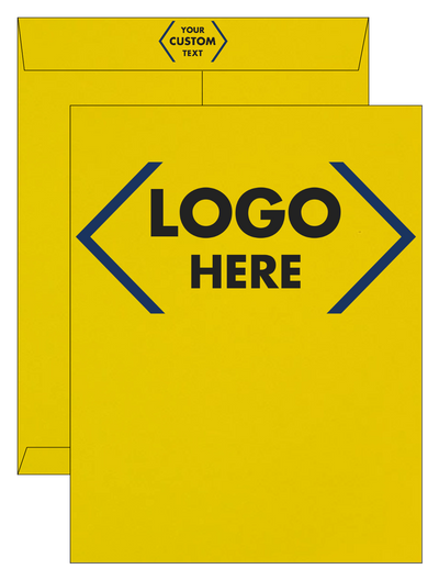 Citrus Yellow 32lb 10 x 13 Open End Envelopes with Peel & Seal