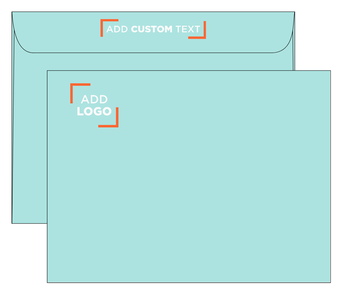 Seafoam Aqua Blue 32lb 9 x 12 Booklet Envelopes