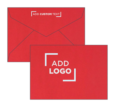 Red 32lb 4 Bar V Flap Envelopes (3 5/8 x 5 1/8)