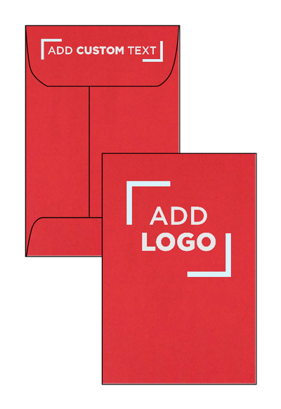 Red 32lb #4 Coin Envelopes (3 x 4 1/2)