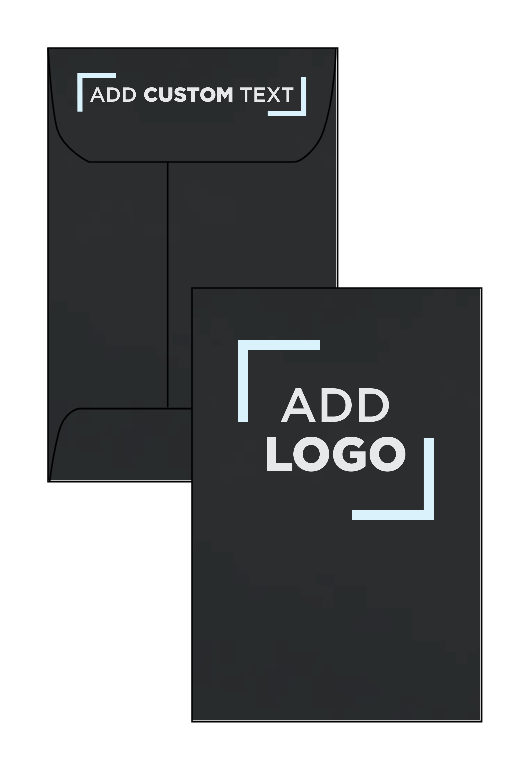 Smooth Midnight Black 32lb #4 Coin Envelopes (3 x 4 1/2)