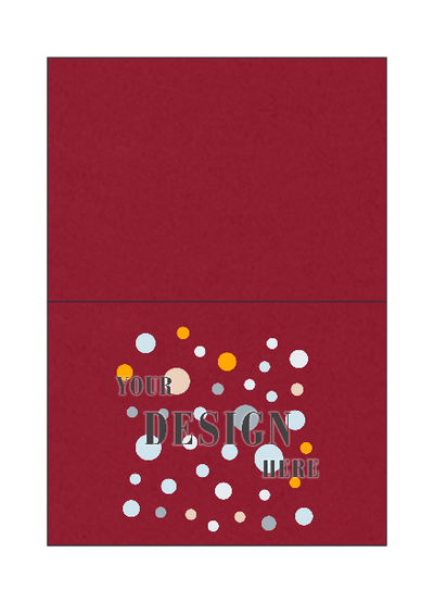 Garnet Dark Red 100lb #17 Mini Foldover Cards (2 9/16 x 3 9/16)