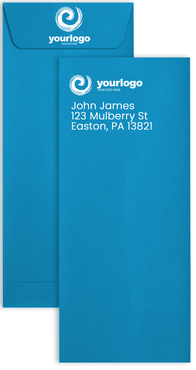 Pool Blue 32lb #10 Policy Envelopes (4 1/8 x 9 1/2) with Peel & Seal