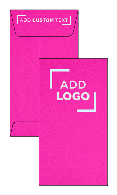 Fuchsia Pink Magenta 32lb #7 Coin Envelopes (3 1/2 x 6 1/2) with Peel & Seal