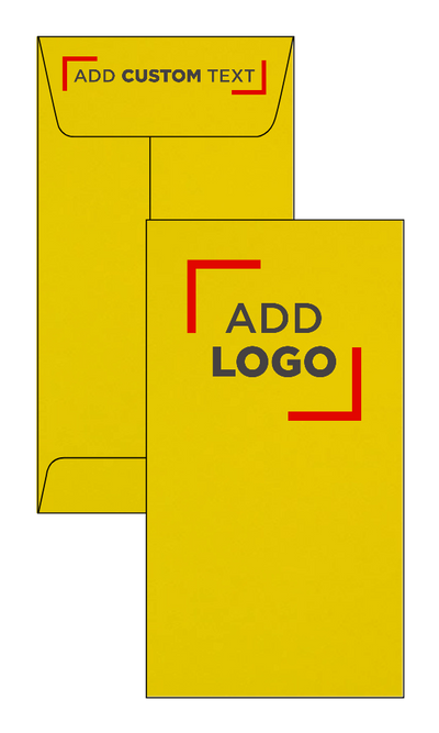 Citrus Yellow 32lb #7 Coin Envelopes (3 1/2 x 6 1/2) with Peel & Seal