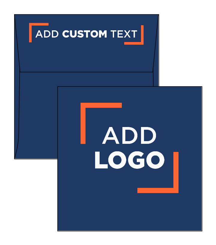 Navy Blue 32lb 5 x 5 Square Envelopes with Peel & Seal