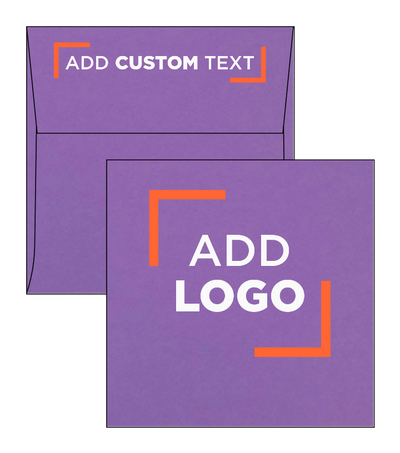 Wisteria Purple 32lb 5 x 5 Square Envelopes with Peel & Seal